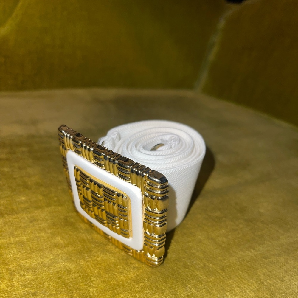 Vintage White Belt